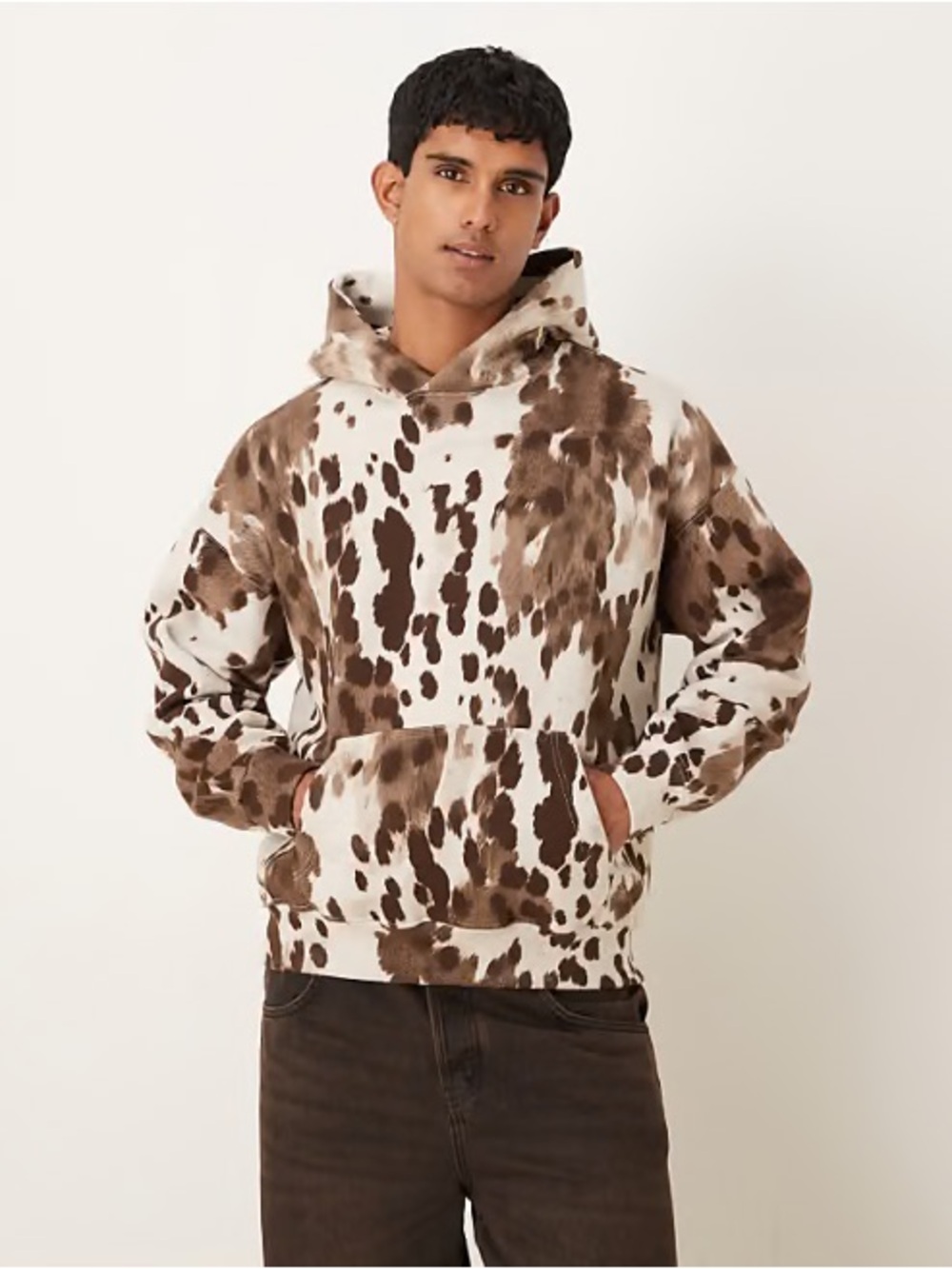 Cow Print Pony Print Essentials Hoodie